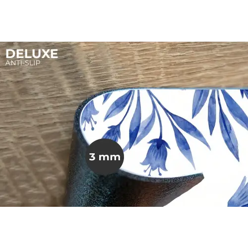 Modern - Vogels - Delfts - Blauw Placemat vinyl groot -closeup