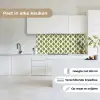 Patroon - Retro - Groen keuken achterwand 2 middel 871 -sfeer4_NL