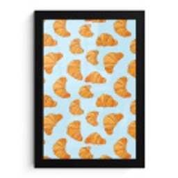 Croissant - Speels - Blauw fotolijst zwart zonder passe partout klein 224 -3d
