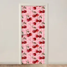 Kersen - Blokken - Rood deurposter klein 289 -3d_beige