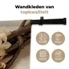 Vanille - Bloemen - Beige Wandkleed katoen middel -sfeer2