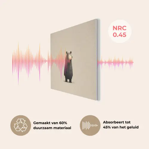 Beer - Donkerbruin - Minimalistisch PET vilt klein -USP_NL