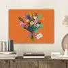 Kaartje - Boeket - Bloemen PET vilt klein -sfeer1