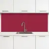 Rood - Effen kleur keuken achterwand 2 middel 871 -3d
