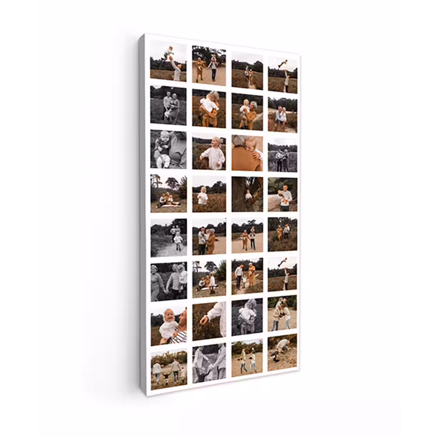 Canvas collage - Staand - 32 foto's