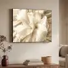 Abstract - Beige - Bloemen - Natuur Textielframe zwart klein -sfeer3