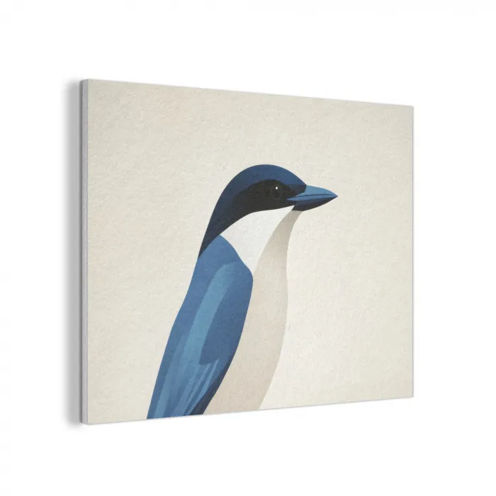 Illustratie - Blauw - Vogel PET vilt klein -3d