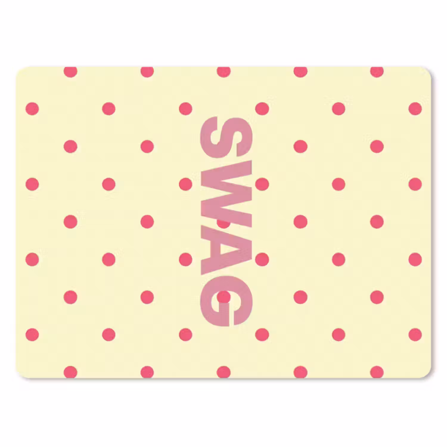 Muismat - Swag - Roze - Stippen - Geel