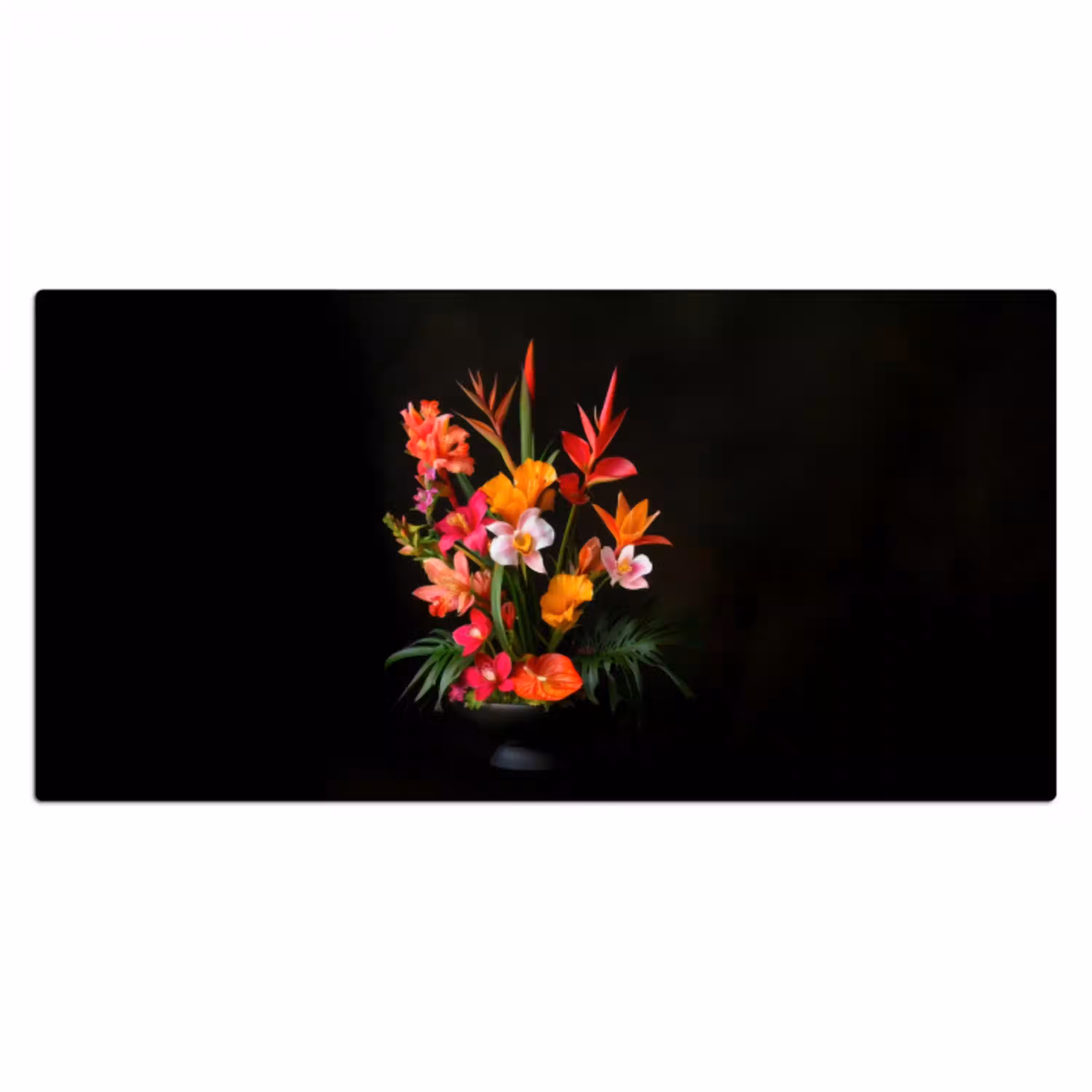 Boeket - Bloemen - Exotisch Muismat XXL klein -3d_leeg
