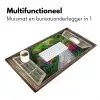 Doorkijk - Bloemen - Tuinpad - Natuur - Raam Muismat XXL klein -sfeer4