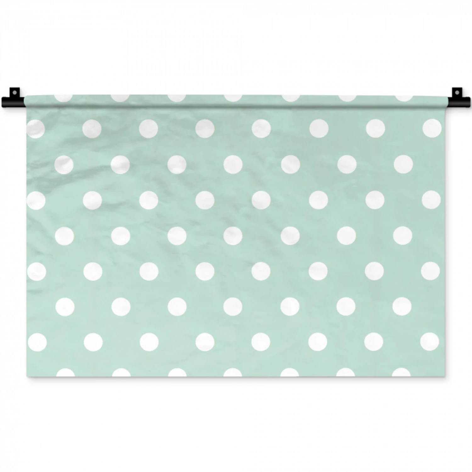 Klassiek - Polka - Groen Wandkleed katoen klein 269 -zz3d