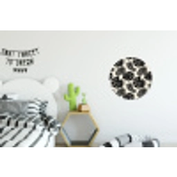 Modern - Monstera - Zwart Wandcirkel aluminium klein 190 -kinderkamer