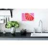 Grapefruit - Geschilderd - Roze - Strepen Muursticker klein -keuken