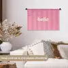 Roze - Gestreept - Belle Wandkleed katoen klein -sfeer1