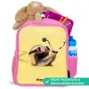 Escar-Go - Geel Kinderrugzak - Roze middel -inhoud_NL