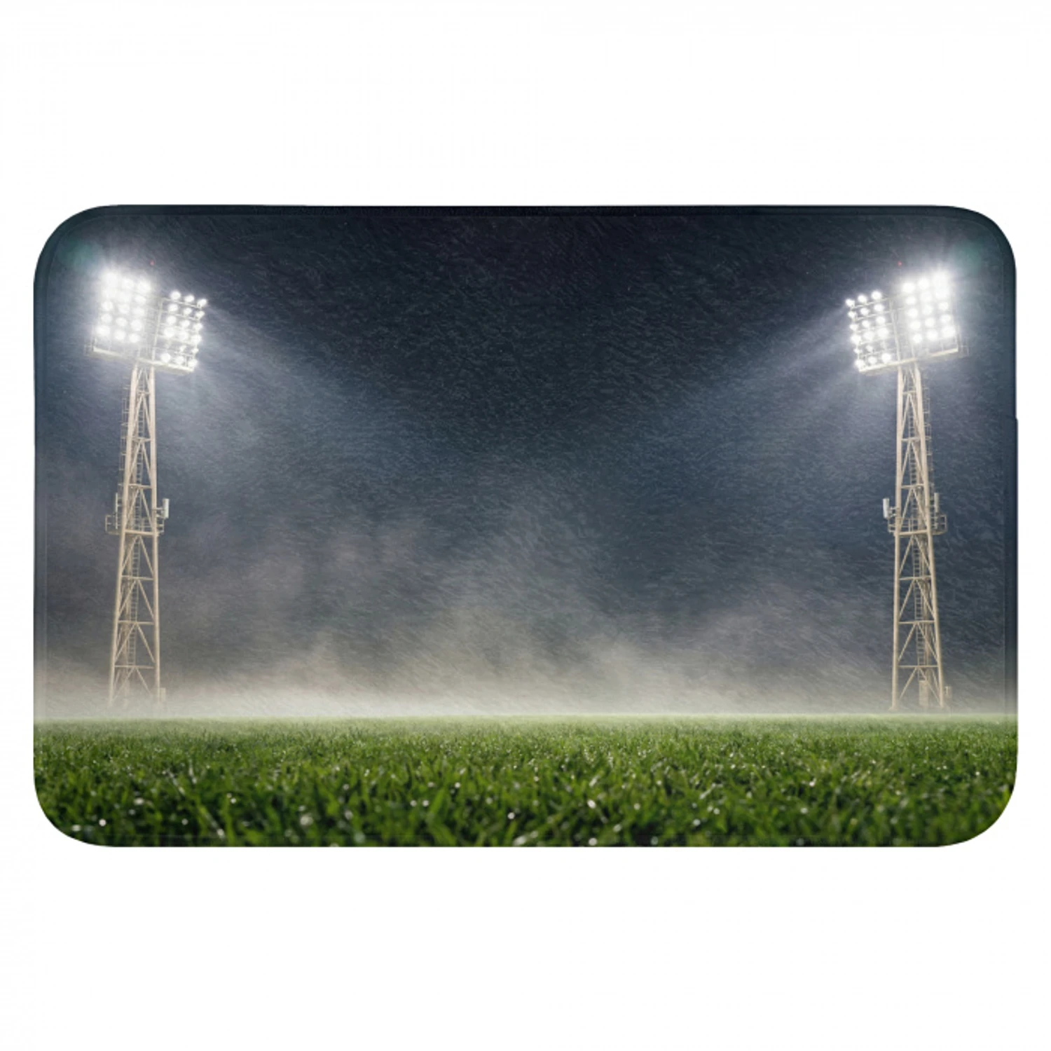 Stadion - Lichtmast - Sport - Nacht Badmat klein -3d