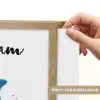Dolfijn - Blauw - Water - Druppels Light Box met batterij (Wandlamp kind) middel -USP_websiteprintNL