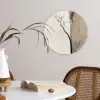 Wabi sabi - Plant - Beige Wandcirkel kunststof plaat 5mm dik klein -sfeer4
