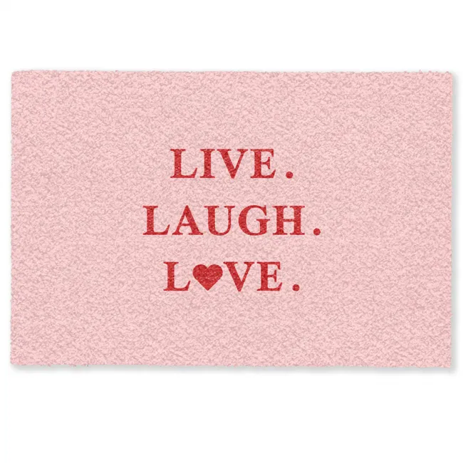 Deurmat - Quote - Love - Roze - Rood