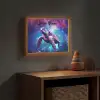 Schildpad - Dier - Galaxy - Ruimte Light Box met batterij (Wandlamp kind) middel -sfeer5_kind
