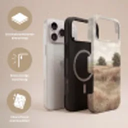 Landschap - Minimalistisch - Beige Toughcase MagSafe Apple iPhone 17 Pro Max klein -USP_Lagen_NL