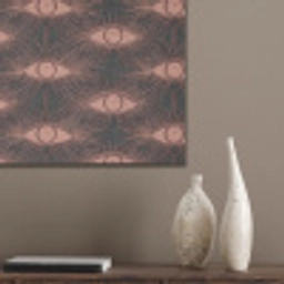Boheems - Oog - Bruin PET vilt klein 837 -sfeer6_closeup