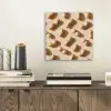 Pinda's - Patroon - Beige aluminium wit klein -sfeer1