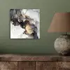Marmer - Goud - Abstract - Zwart Wit - Luxe aluminium wit klein -sfeer2