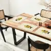 Geel - Vis - Strepen - Tropisch Placemat vinyl groot -zzsfeer4_Kitchenyeah-website