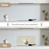 Knoflook - Natuurlijk - Beige keuken achterwand spatscherm klein -voor_na_NL