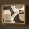 Abstract - Vormen - Modern - Beige Light Box met batterij (Wandlamp) middel -z3d_website