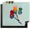 Lollys - Schaduw - Drie - Blauw Inductie beschemer met haakjes middel -3d