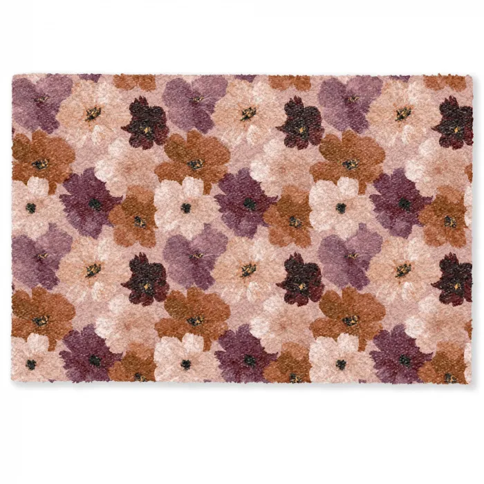 Bloemen - Abstract - Aardetinten Deurmat klein 898 -zkaufland3d