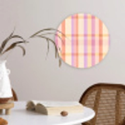 Pastel - uitpatroon - Geometrisch Wandcirkel kunststof plaat 5mm dik klein 188 -sfeer4