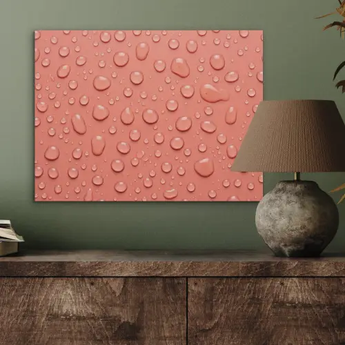 Water - Druppels - Roze PET vilt klein -sfeer2