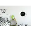 Geluk definitie - Tekst - Geluk is genieten van wat er is - Woordenboek - Quotes Wandcirkel aluminium klein -kinderkamer