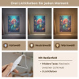 Zeemeermin - Bloemen - Onderwater - Meisjes - Kind Light Box met kabel klein -USP_lichtkleurDE