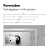 Biljartbal - Getal - Acht - Wit Muismat XXL klein -sfeer5