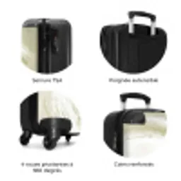 Abstract - Penseelstreken - Golven - Groen NBS - Handbagage koffer - Volwassenen Unisex middel zzzzzzzbolletjes_FR