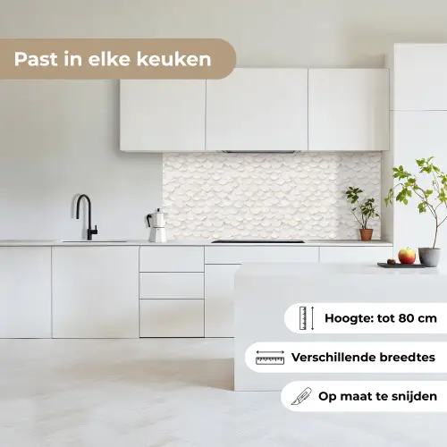 Schubben - Wit - Elegant keuken achterwand 2 middel 871 -sfeer4_NL