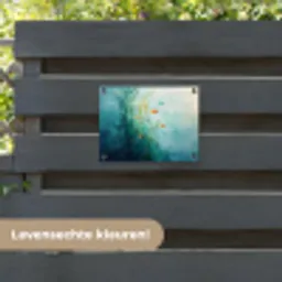 Waterplanten - Vissen - Kleurrijk - Water tuinposter los doek klein -sfeer3