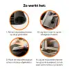 Kerstballen - Rood - Hulsttakken - Patroon Inductie beschermer vinyl 3mm klein -zzzzzzz-td-werking