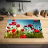 Zomerse Klaprozenpracht Inductie beschermer vinyl 3mm klein -sfeer5