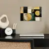 Abstract - Goud - Brons - Vormen - Geometrisch poster papier klein -sfeer1