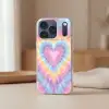 Hartvorm - Pastelkleuren - Tie Dye Telefoonhoesje iPhone 17 Pro klein -sfeer2