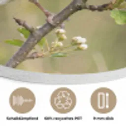 Putter - Bloesem - Lente - Natuur - Kleurrijk Akoestische PET Vilt - Rond klein -closeup_DE