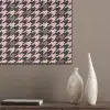 Plaid - Patroon - Zwart - Roze PET vilt klein 837 -sfeer6_closeup