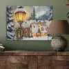 Kerstdorp - Huizen - Sneeuw - Kerst PET vilt klein -sfeer2