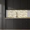 Lijnen - Golvend - Crème keuken achterwand 2 middel 871 -sfeer1