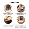 Terrazzo -  Patroon - Kleurrijk - Zalm Inductie beschermer vinyl 3mm klein 276 -zzzzzzz-td-werking